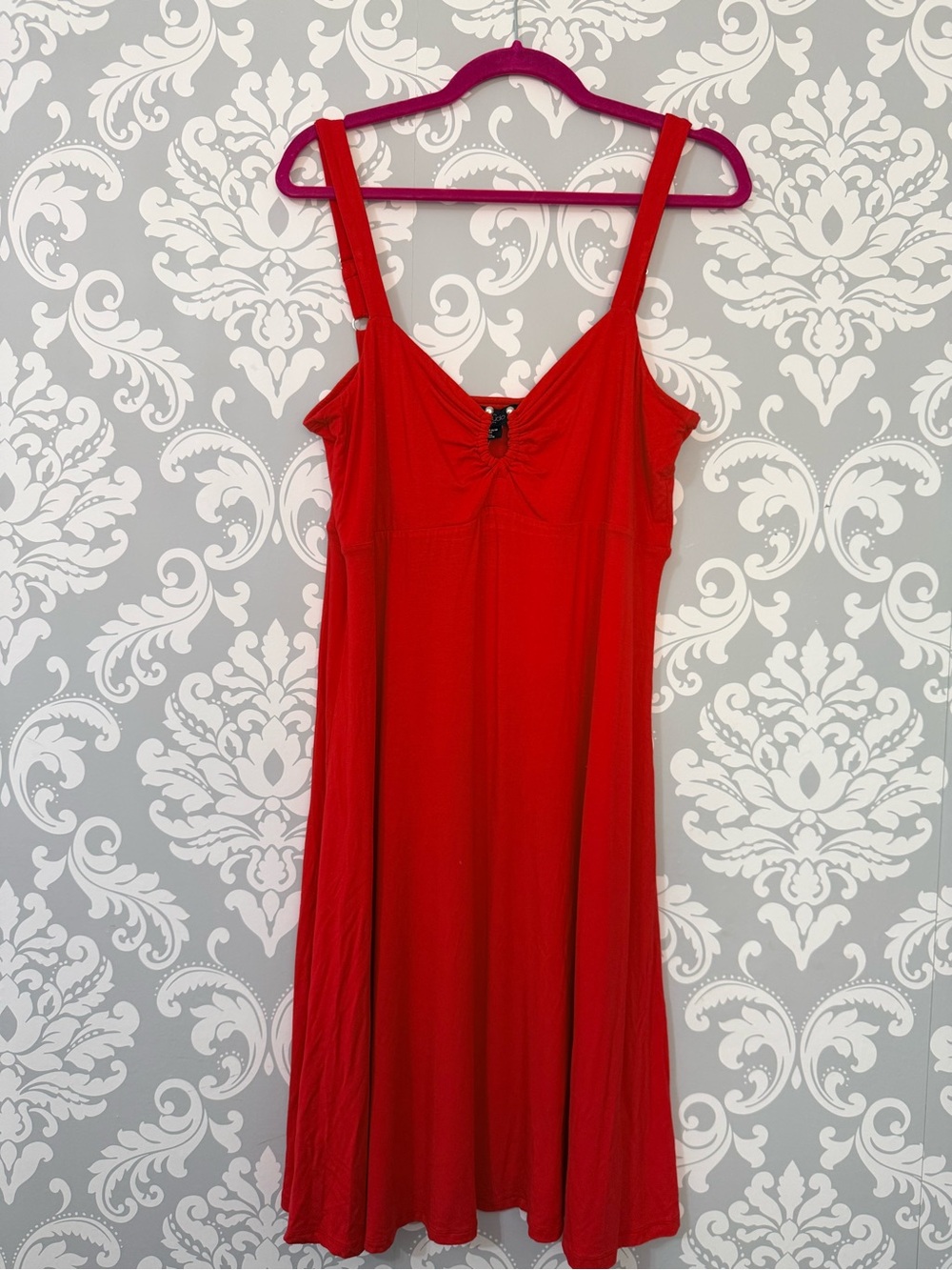 • Michelstudio Collection Red Midi Cami Dress